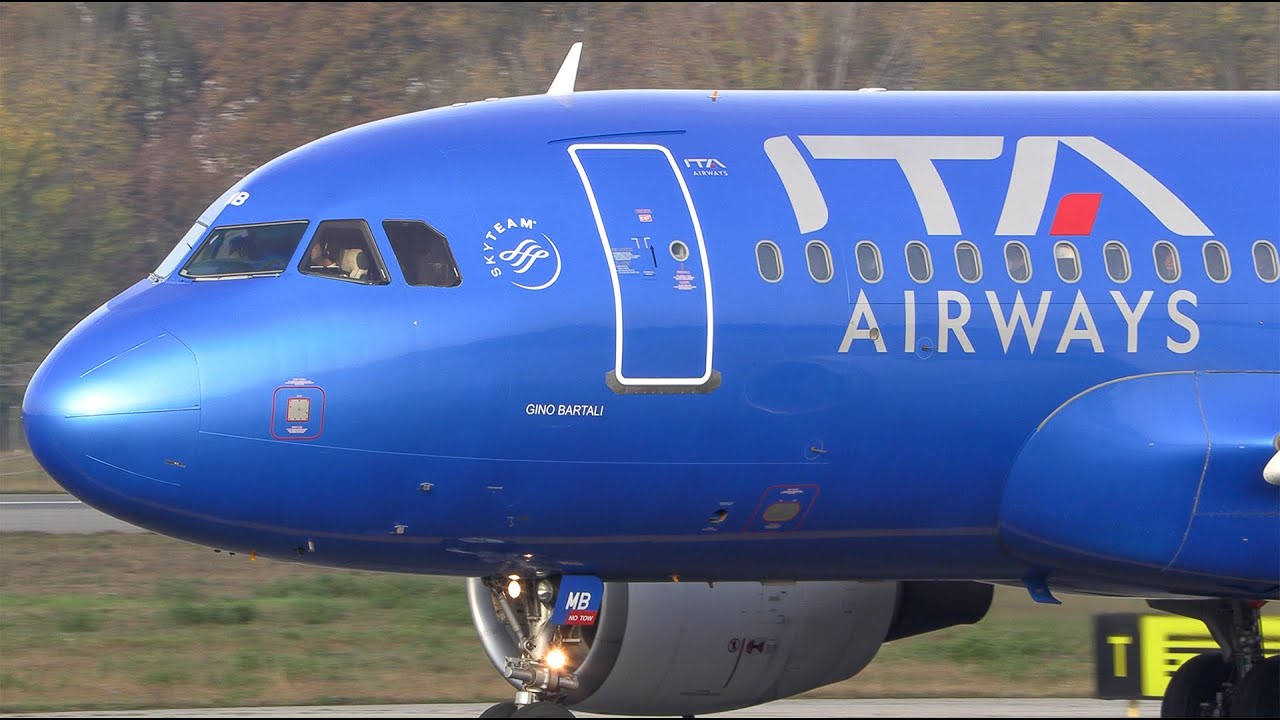 One Morning at Milano Linate Airport, CloseUP Takeoff & Landing