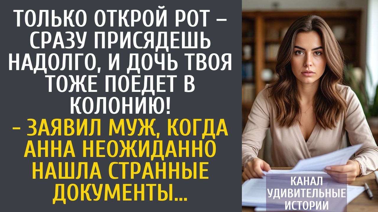 Только открой рот &ndash; и сразу присядешь надолго, и дочь твоя тоже поедет в колонию! &ndash; заявил муж&hellip;