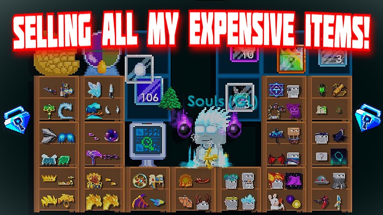 Selling All My Expenisve Items! (BIG PROFIT) - Growtopia