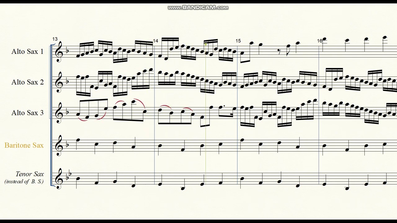 J. Pachelbel - Canon in D-dur, arr. for Sax Quartet