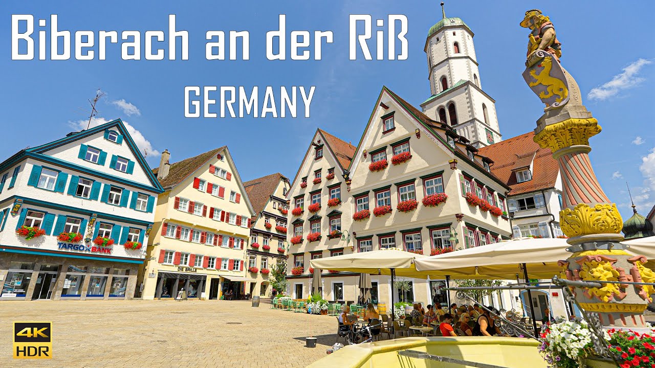 Biberach an der Ri&szlig; Germany 🇩🇪 | Historic Town Old Town in Baden-W&uuml;rttemberg | 4K 60fps