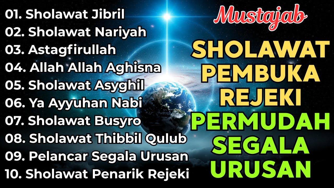 KUMPULAN SHOLAWAT NABI PELANCAR REJEKI | Sholawat Jibril, Sholawat Nariyah | SHOLAWAT VIRAL 2025