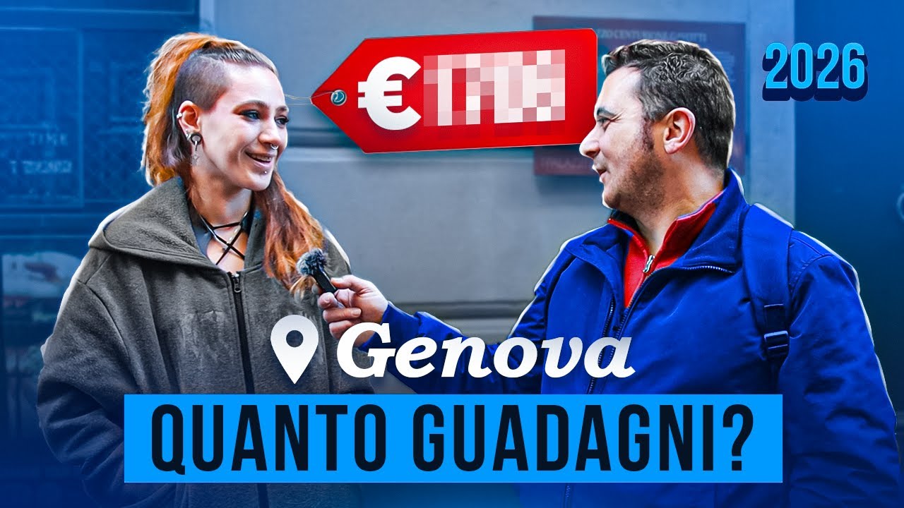 Quanto GUADAGNANO gli Italiani NEL 2026 (Genova)