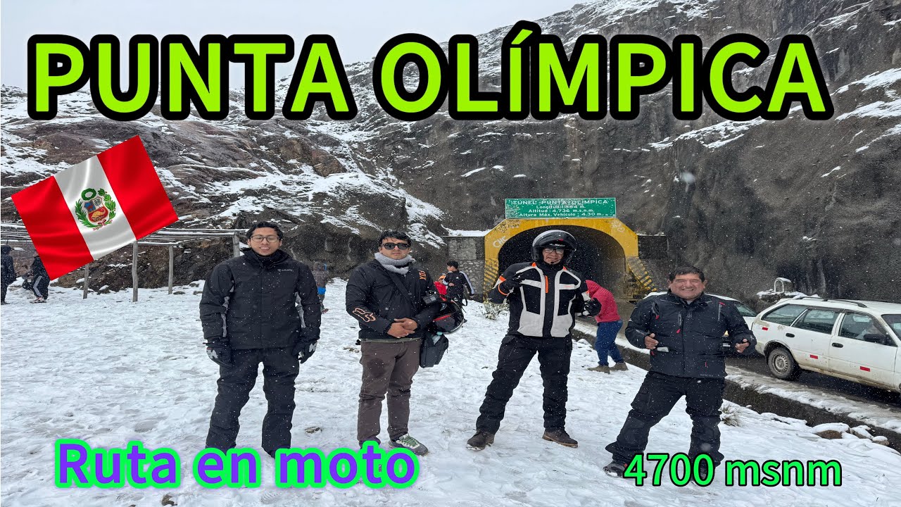 PUNTA OLIMPICA:el tunel mas alto de america RUTA EN MOTO-HUARAZ