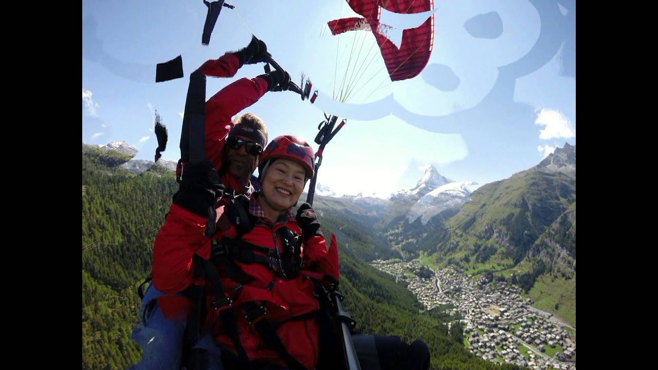 Paragliding Zermatt Photoslide Blauherd