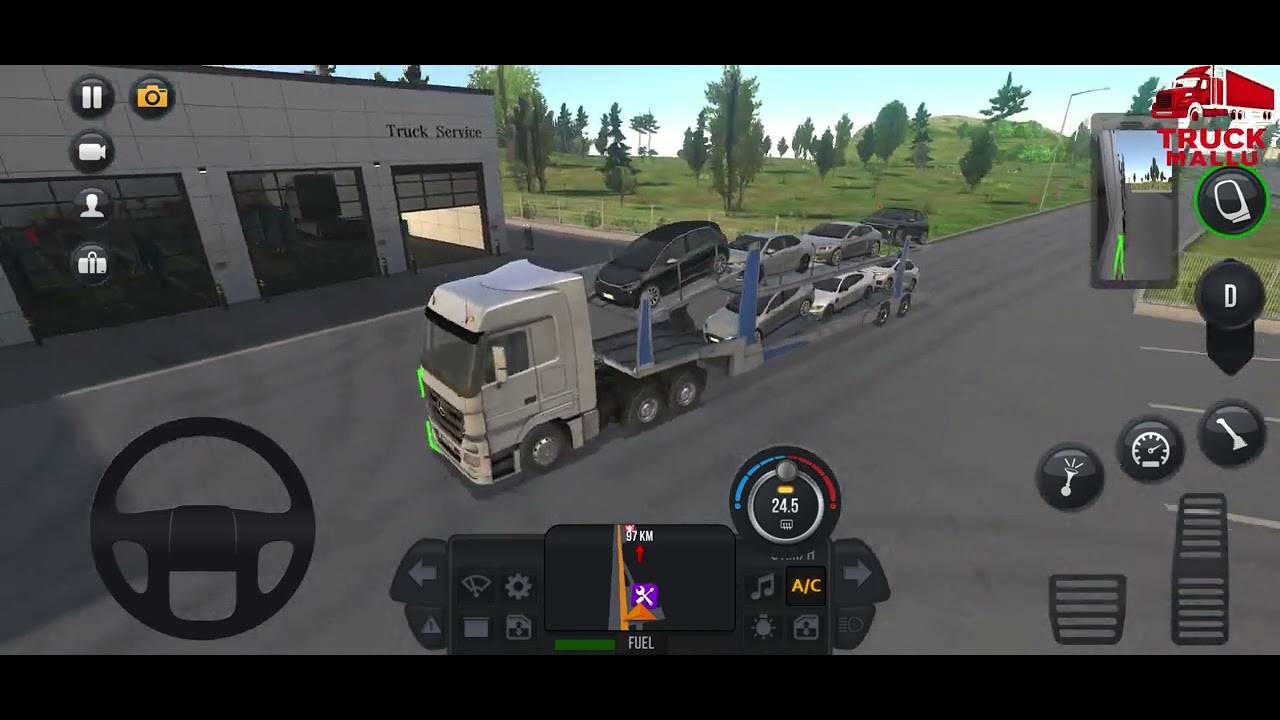 Truck Simulator Gameplay Part # 15 | 220 KM Delivery 🚛 |  Only 130L Fuel ⛽ | Reverse Parking Perfect