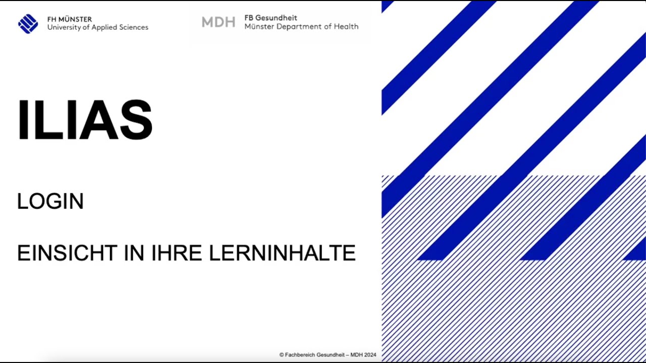 Lernplattform ILIAS - Anleitungsvideo 2024