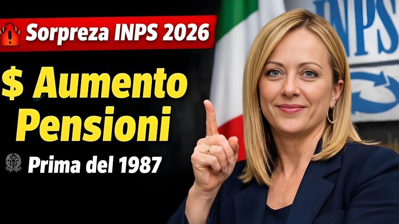 🚨 Sorpresa INPS 2026: Nuovi Aumenti delle Pensioni per Chi Ha Lavorato Prima del 1987
