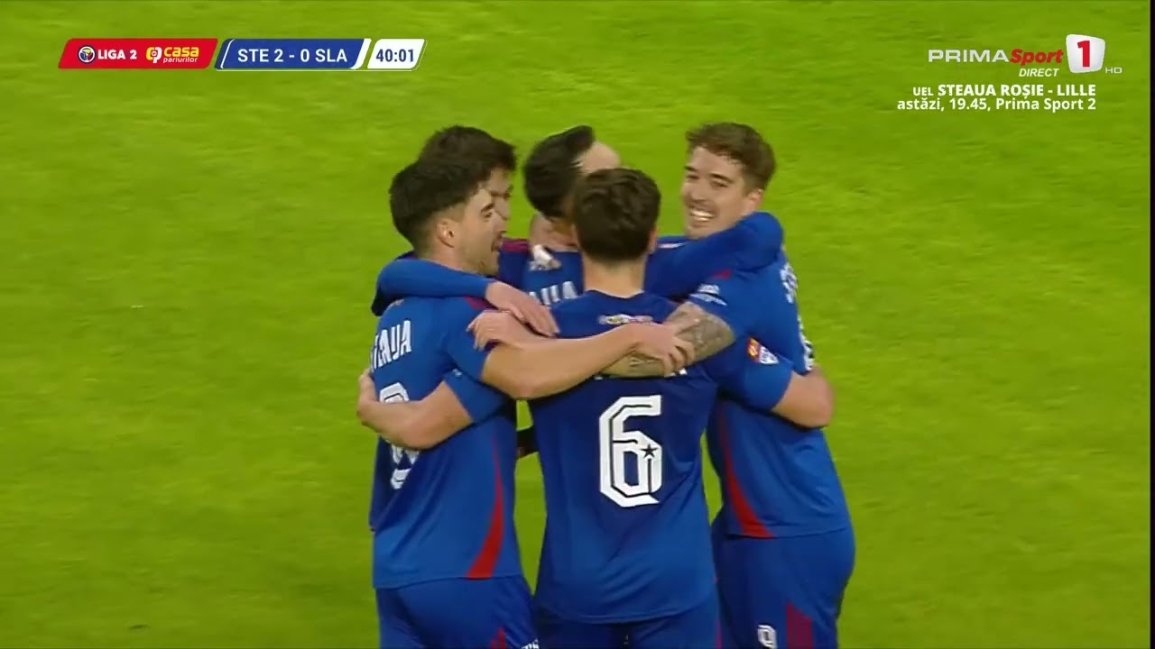 REZUMAT: Steaua - CSM Slatina 2-1. Victorie pentru stelişti după 3 eşecuri consecutive
