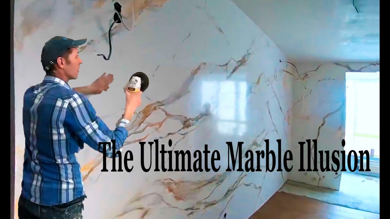 Turn Your Wall Into a Million-Dollar Marble Slab | Calacatta Gold DIY