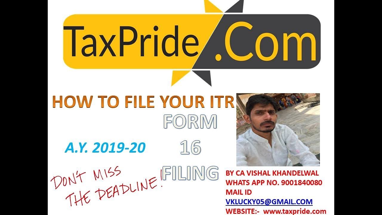 HOW TO FILE INCOME TAX RETURN 2019-20