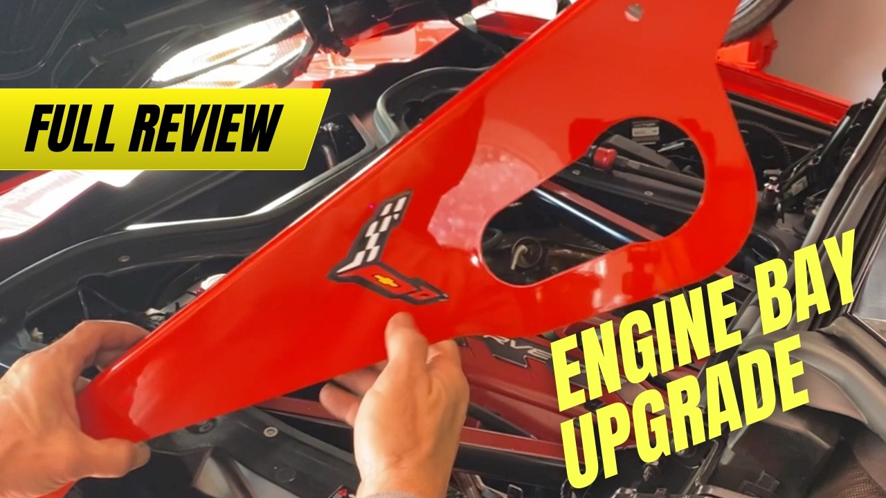 You Won’t Believe How Good These Painted Rail Covers Look in the C8 Corvette engine bay.