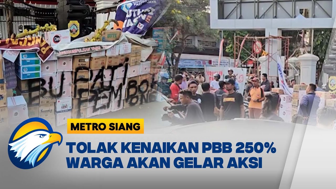 Warga Pati Perketat Penjagaan Posko Donasi Pasca Ricuh [Metro Siang]