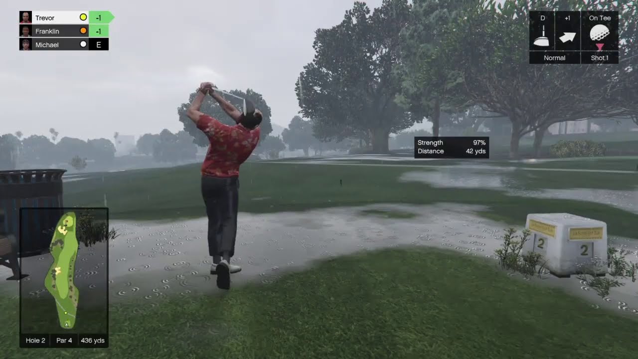 Michael vs Trevor vs Franklin in golf (Part 1)