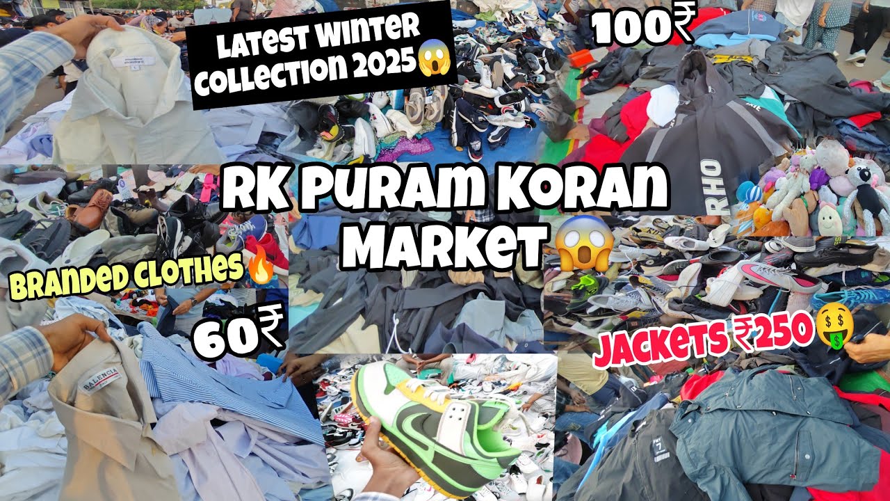 Korean Market Winter Collection 2025😱 | Rk Puram Korean Market Latest Winter Collection 50₹ से शुरू