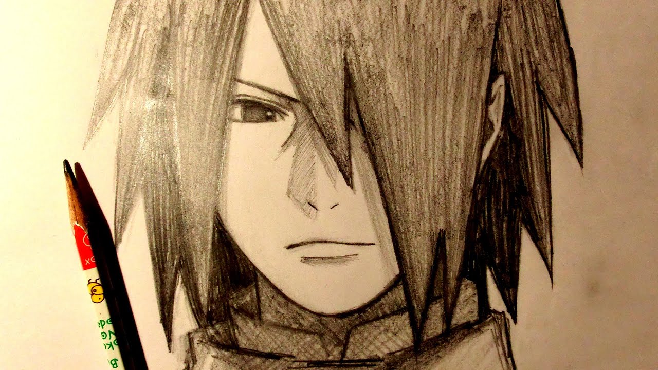 ASMR | Pencil Drawing 158 | Adult Sasuke Uchiha (Request)