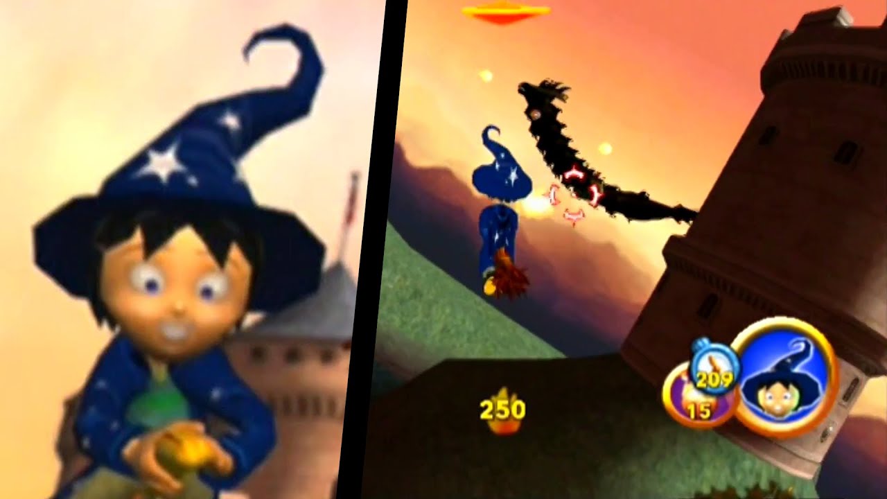 Billy the Wizard: Rocket Broomstick Racing ... (Wii) Gameplay