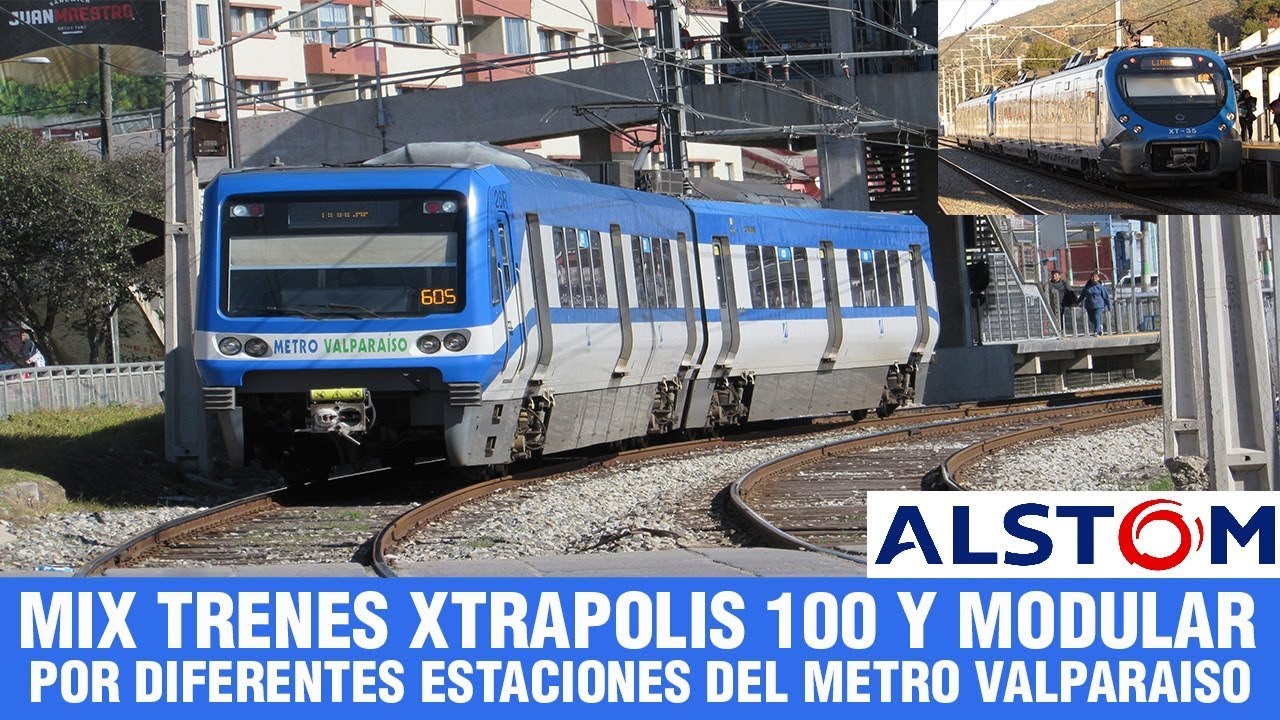 Metro Valparaiso | Mix de Trenes Alstom Xtrapolis 100 y Modular