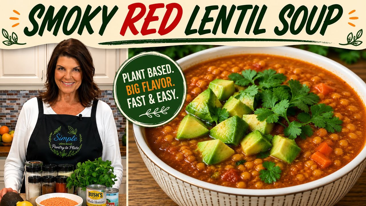 Smoky Lentil Soup - EASY, satisfying and packed with bold flavor!