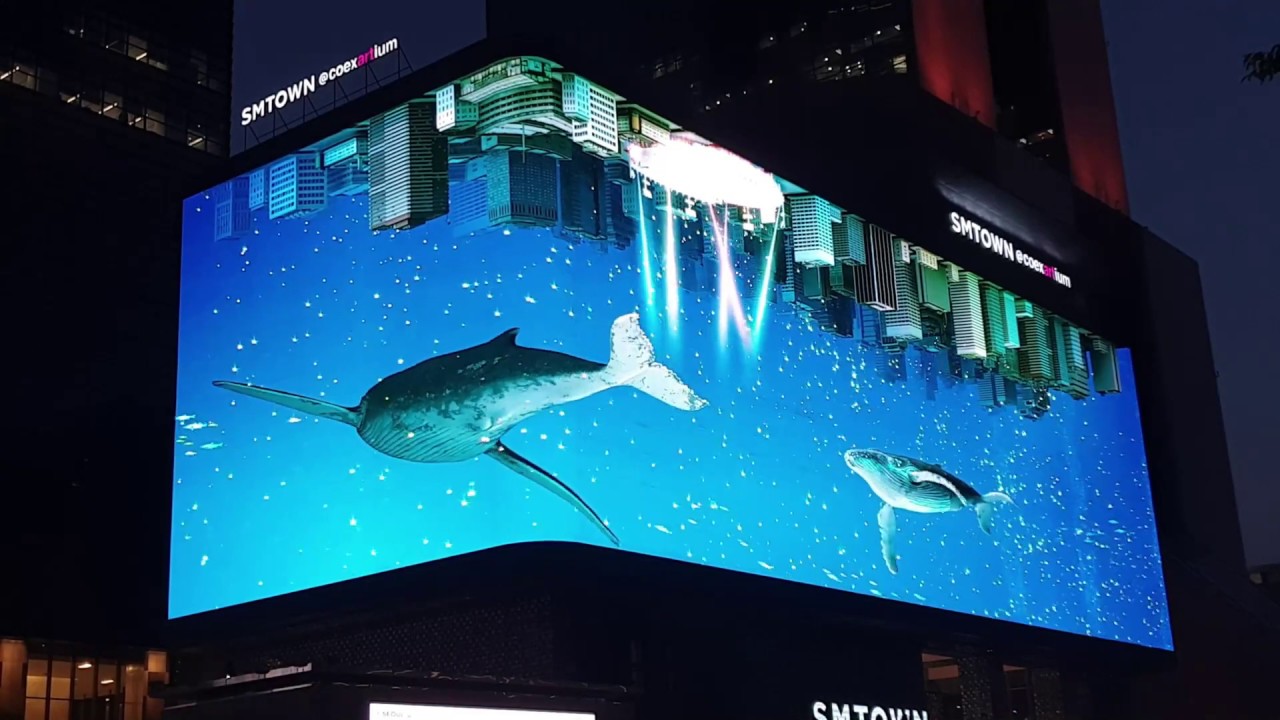 Ultra-High-Resolution 3D Like Giant Display | SMTOWN@COEXArtium | Ocean wave | Aquarium | Nature
