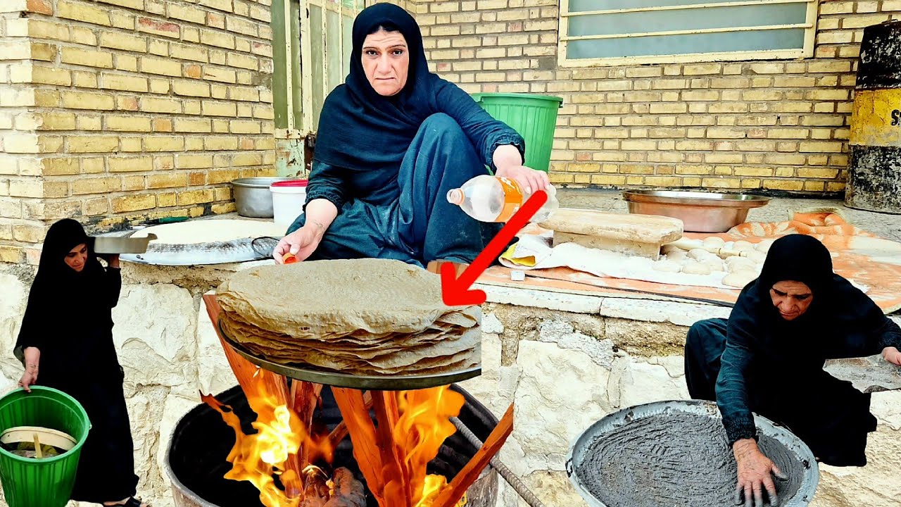 Surviving the Cold | Fire, Harsh Winter & a Mother Baking Traditional Flatbread🔥🍞