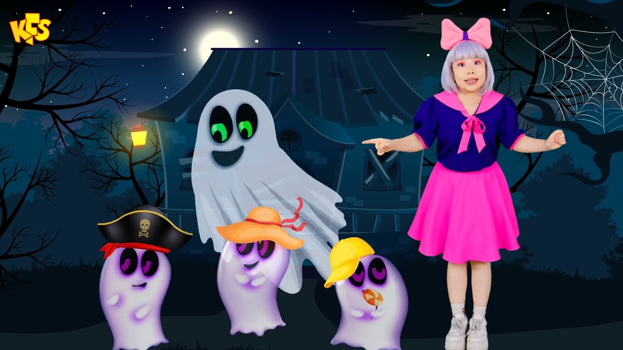 Five Little Ghosts | Kids Funny Songs