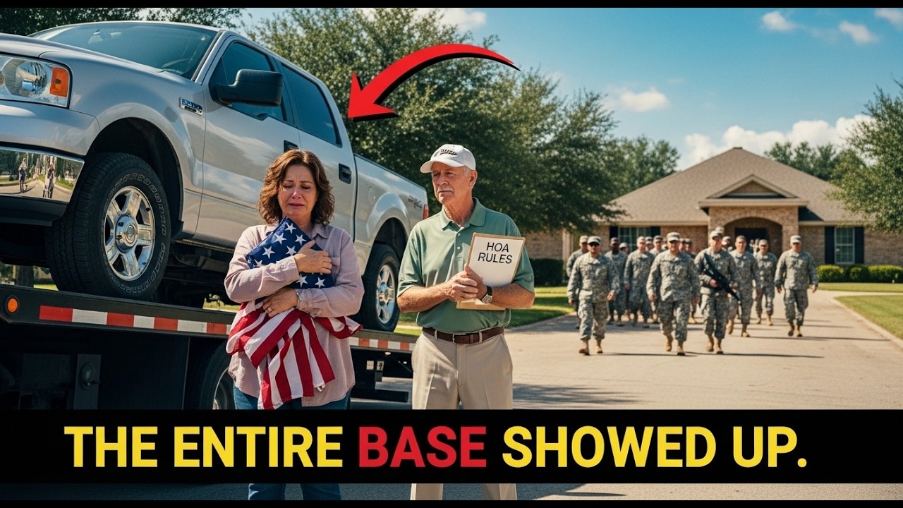 HOA Towed a Gold Star Family's Memorial Car — The Entire Base Showed Up at Their Next Meeting
