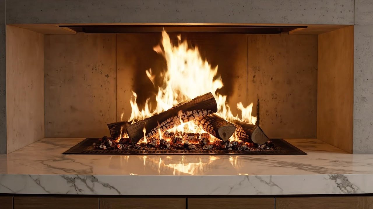 Fireplace and Music