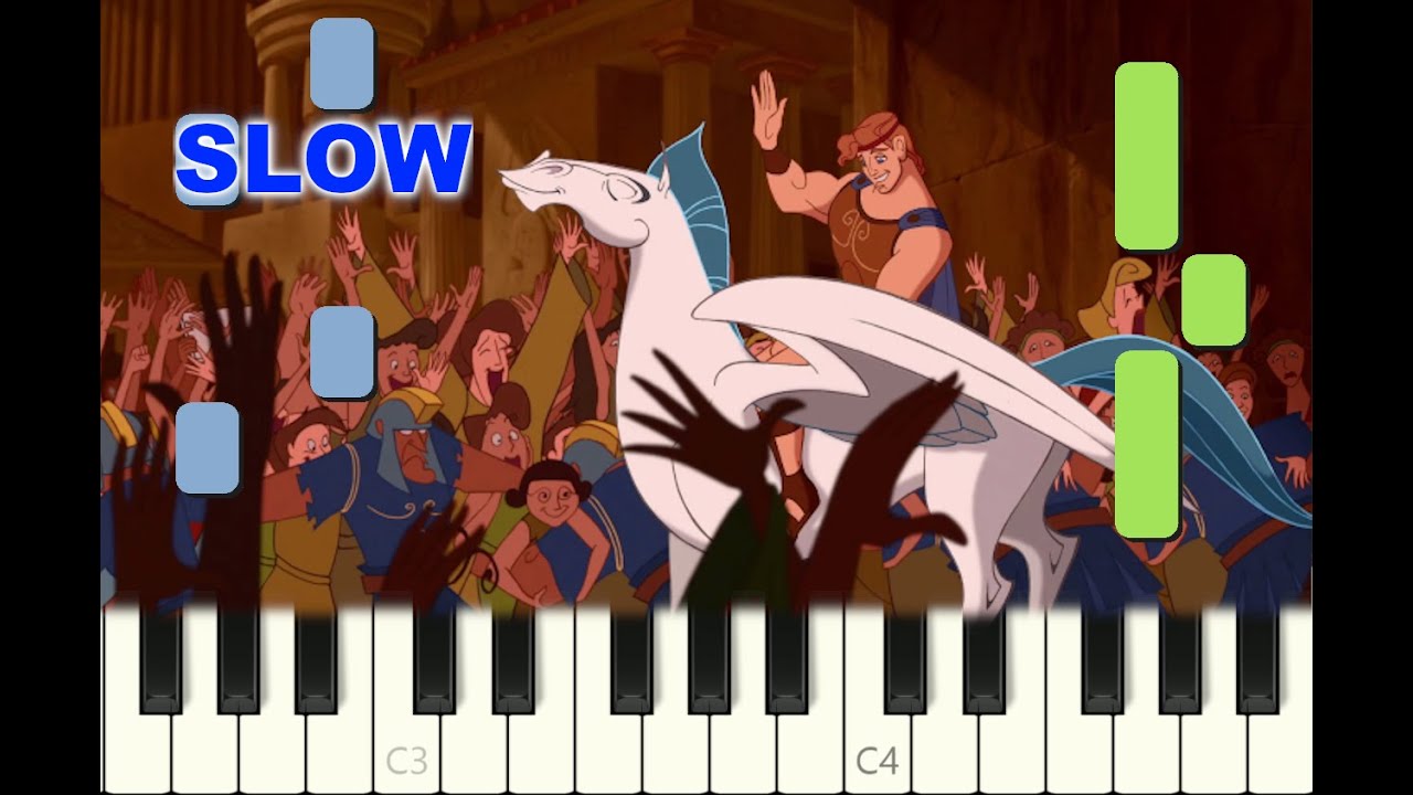SLOW piano tutorial 