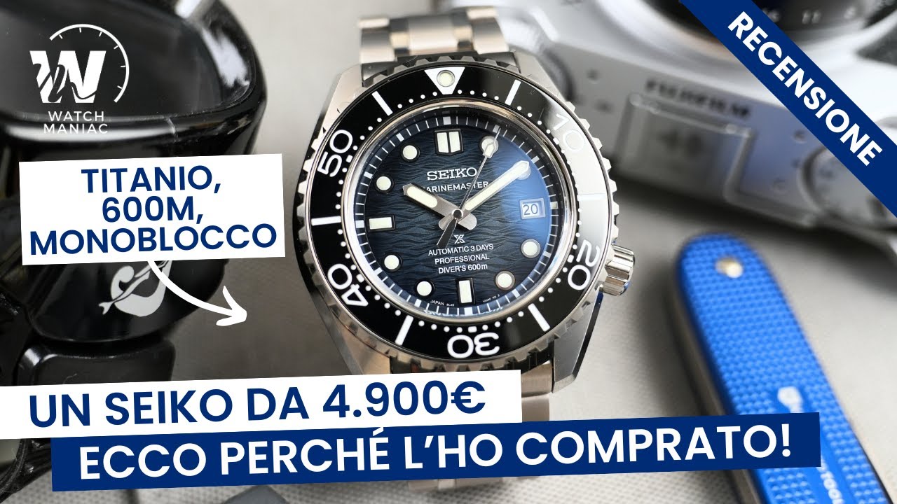 Seiko Prospex Marinemaster 600m SLA081, un diver pazzesco!