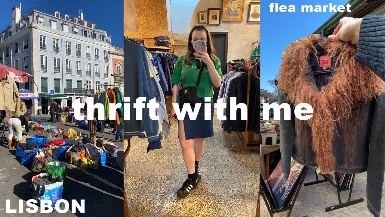 thrift with me in LISBON!! Insane Flea market & vintage stores!! Feira da ladra