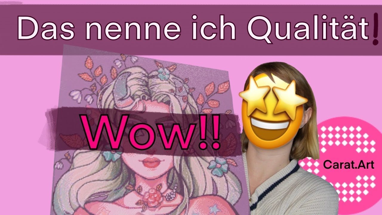 Diamondpaintingvlog – Teil 21: Grüne Elfe von Carat.art –
