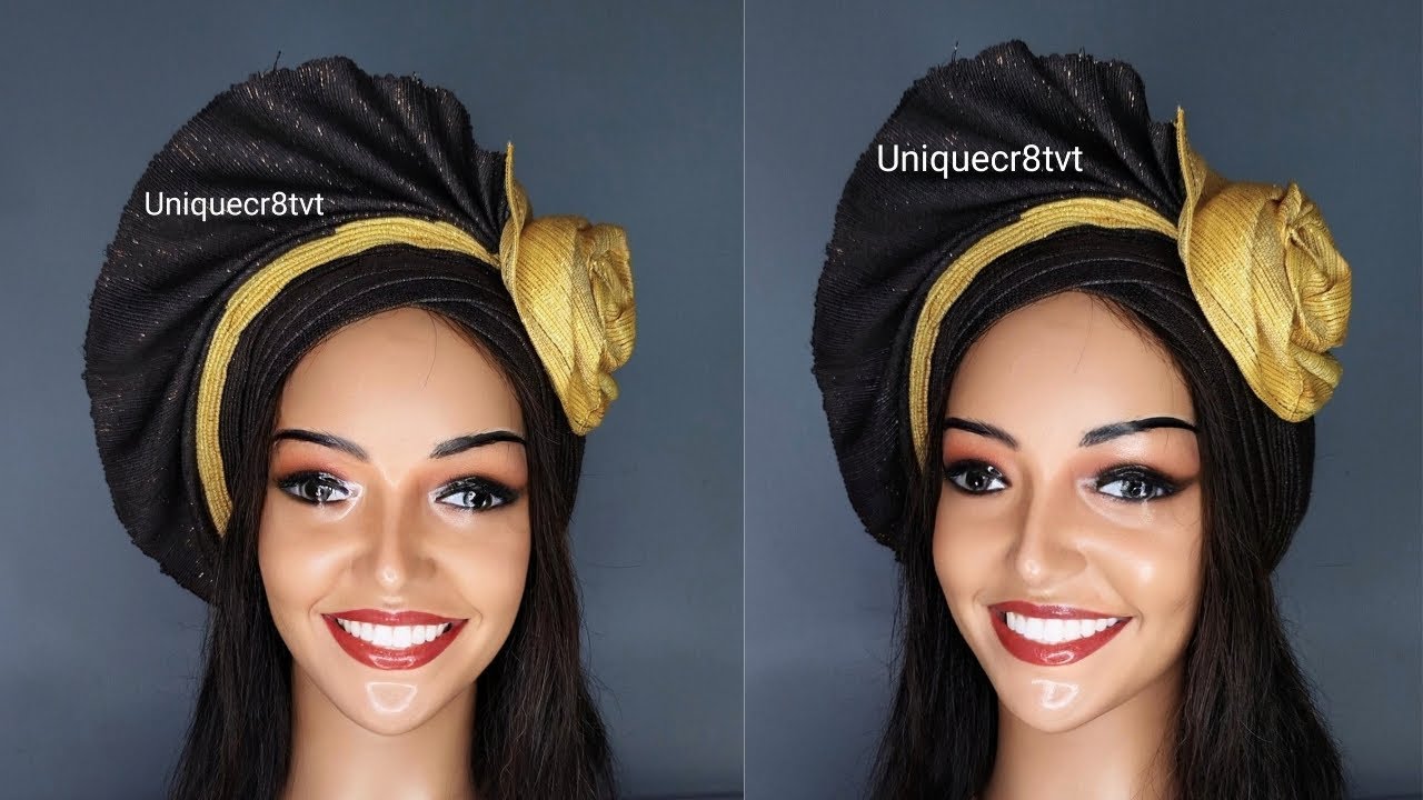 How to make Fan Autogele with Rose for Beginners #autogele #turban #trending #turbantutorial