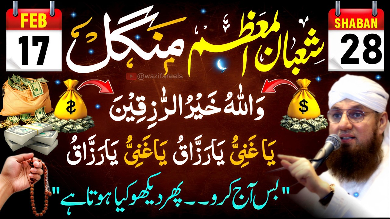 28 Shaban Mangal Ka Wazifa 2026 | Bas 1 Bar Parh Lo Phir Dekho Kya Hota Hai! ✨ 💰