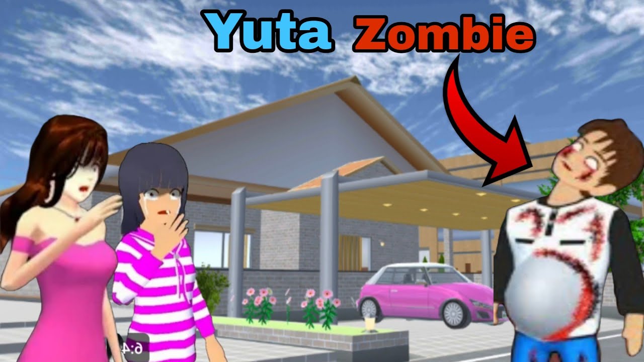 There's a secret place Yuta Zombie Haunted Mio 😱 || Sakura school simulator horror Drama👺