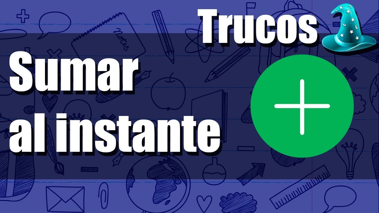 Como sumar números pequeños al instante - |Truco|