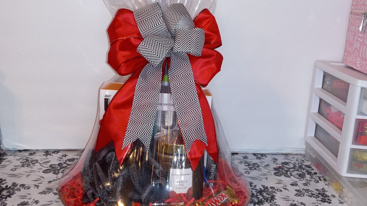 Let's Make A Valentine's Day Gift Basket For Men | DIY Valentines Day Gift Ideas For Men #DIY