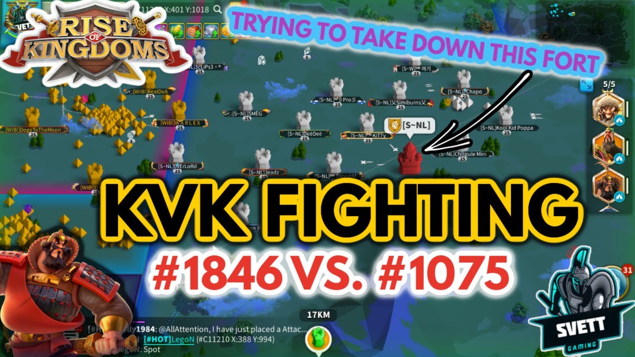 Rise of Kingdoms || KVK FIGHTING || ZONE 5 || #1846 VS. #1075 || TRYING TO BURN THEIR TERRITORY