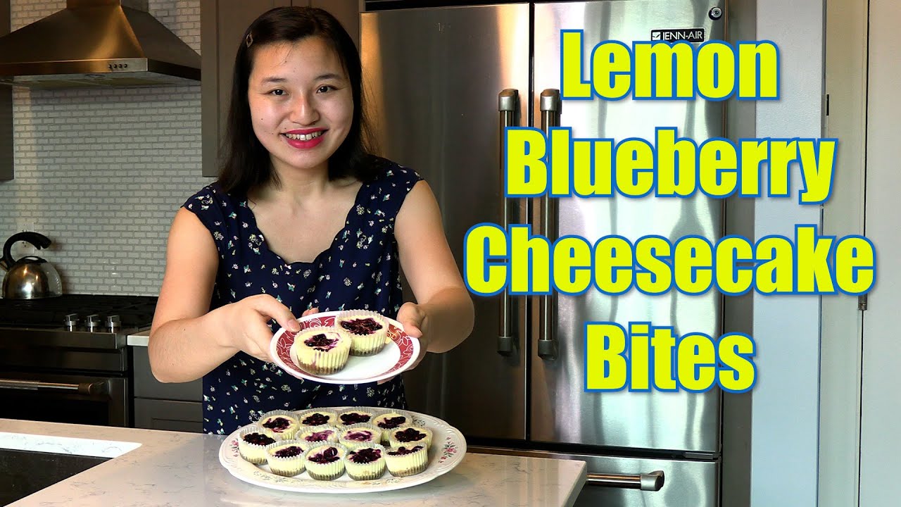 Lemon Blueberry Cheesecake Bites