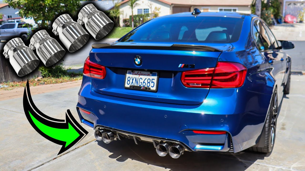 NEW Stainless Steel Exhaust Tips for MY BMW F80 M3!