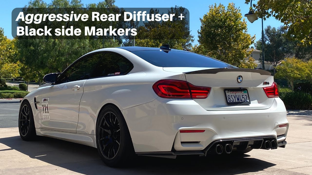 AGGRESSIVE F8X REAR DIFFUSER + NO MORE CHROME FOR MY M4! It Looks Incredible!