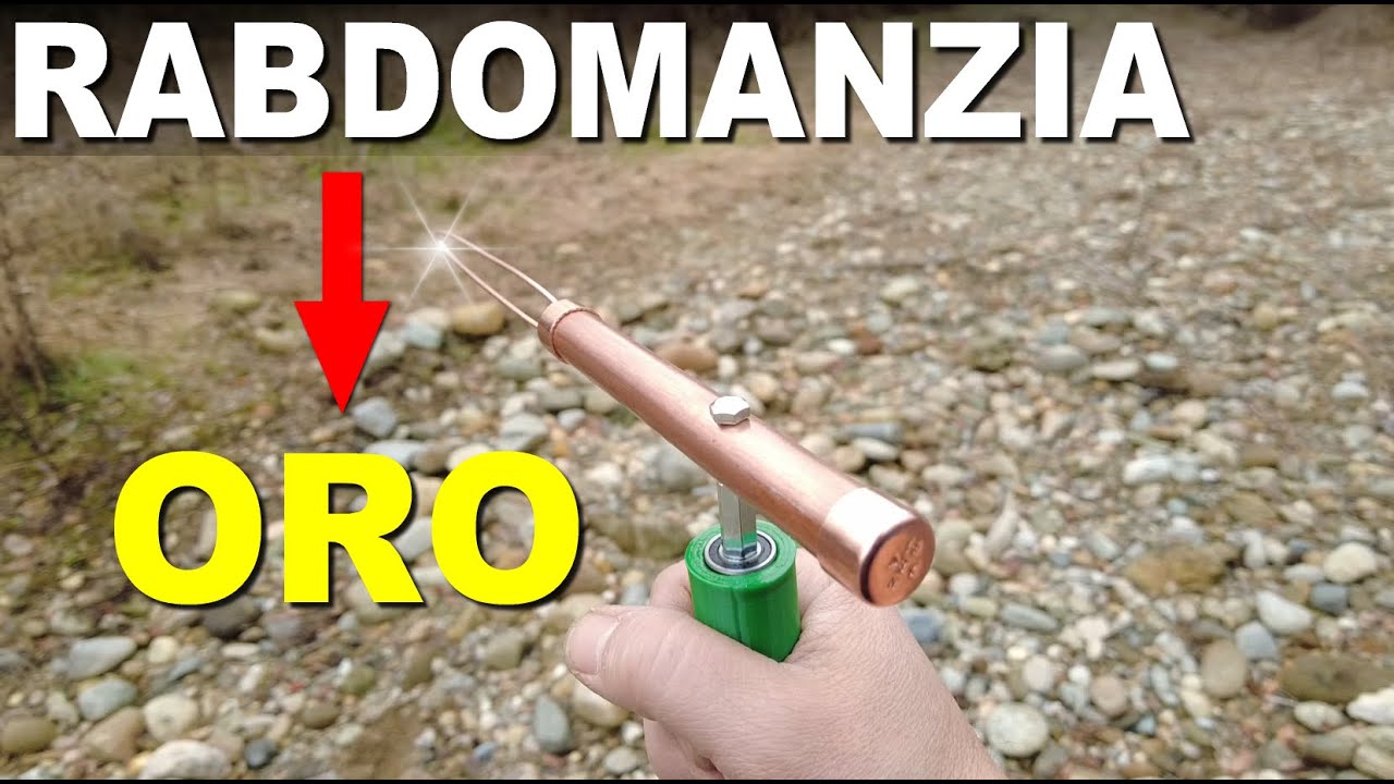 Rabdomanzia: esperimento su pepita d'oro in torrente ultra mineralizzato - Prima parte - Goldoro