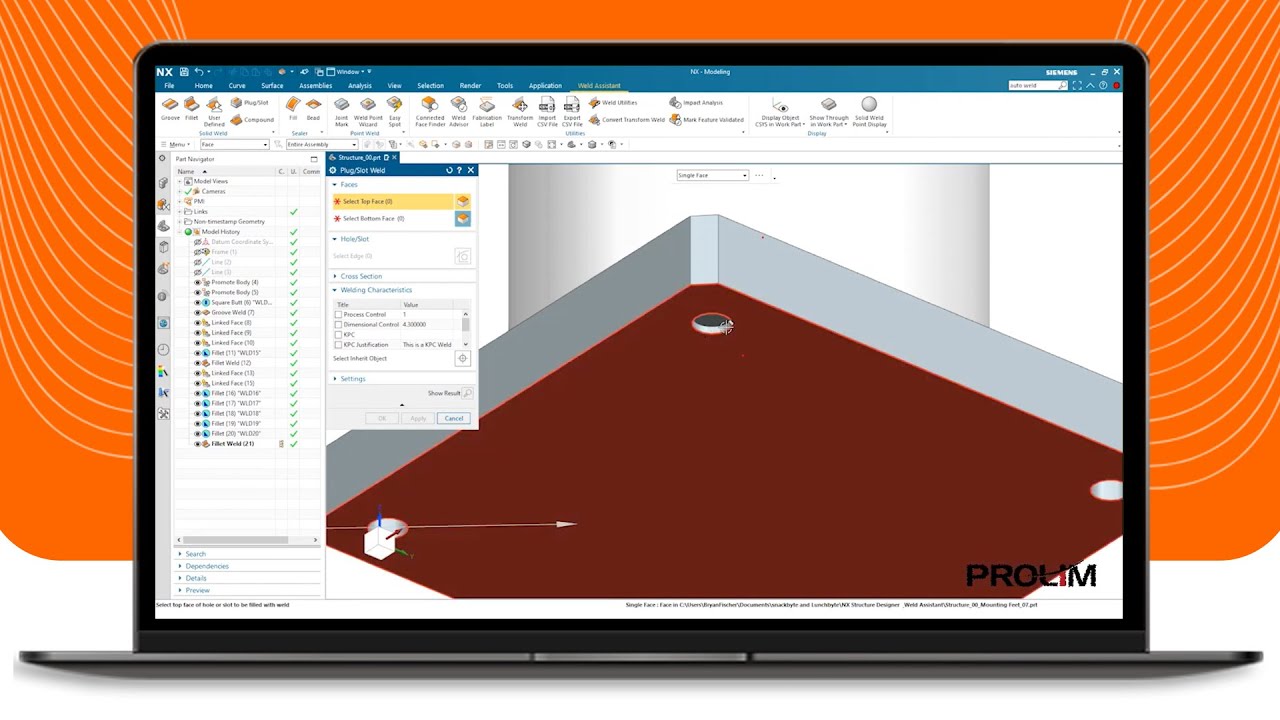 How can NX CAD Weld Assistant Improve Design? - Tutorial - PROLIM Webinar