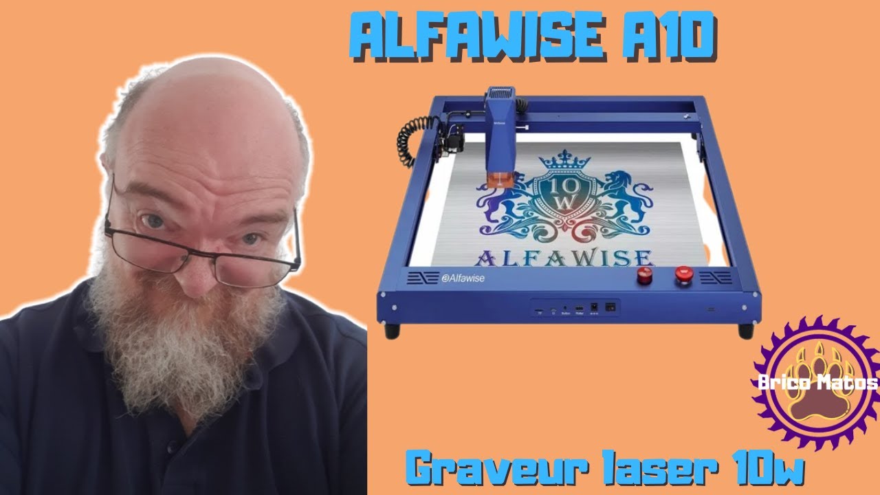 Graveur laser Alfawise A10, avec tête laser 10W