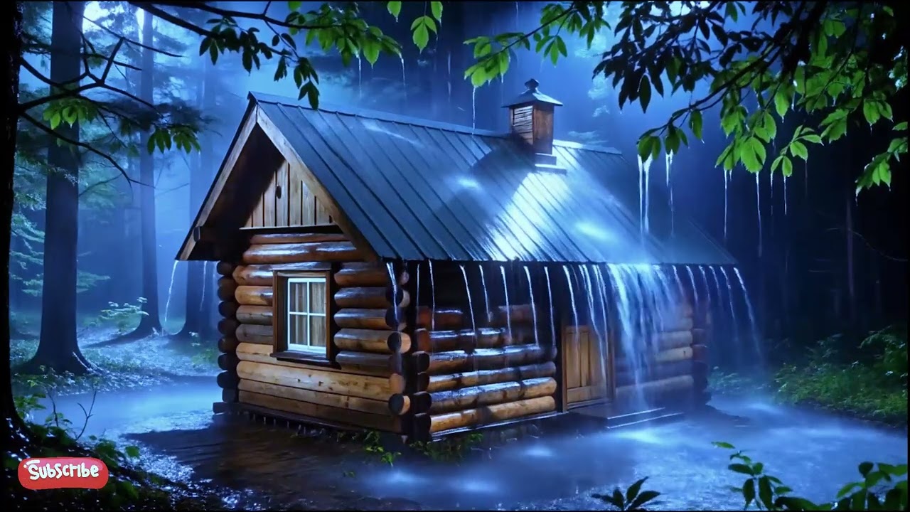 Endless Heavy Rain on Tin Roof at Night 🌙🌧 | Deep Sleep Sounds