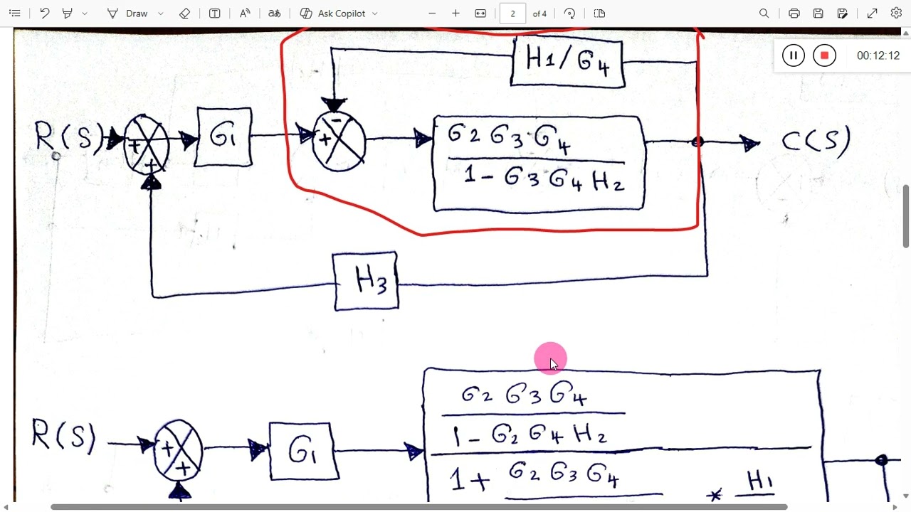 شرح المثال التاسع والعاشر عن Block Diagram - أسس هندسة السيطرة