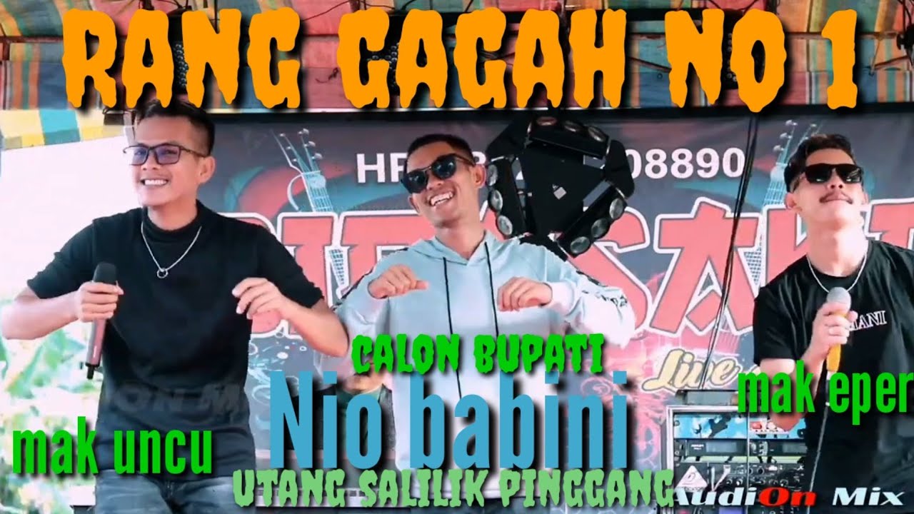 Puas menghujat  Ranggagah no1  untuk calon bupati  live SIRASAKi music. cover Mak Uncu feat Mak eper