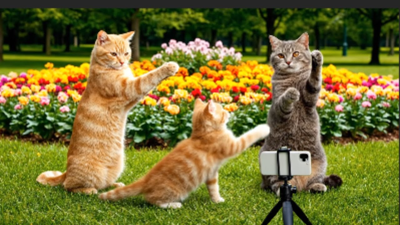 MaMa Cat Family Spring Picnic Chaos! | Baby Cat’s Funniest Park Day