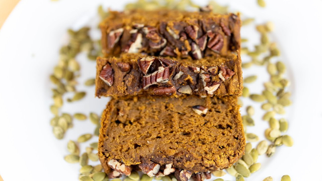 Vegan Pumpkin Bread-oil-free and gluten-free!
