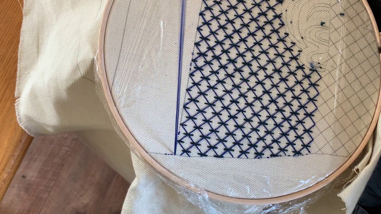 Phillipa's #CrewelWorkCorner Christmas Stocking Video #17   The Crewel Stem Stitch border